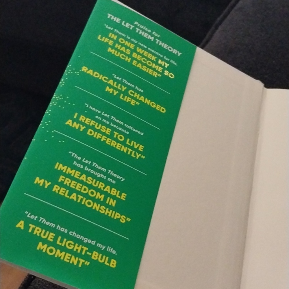 The Let Them Theory by Mel Robbins - Green Hardcover - Picture 4 of 4